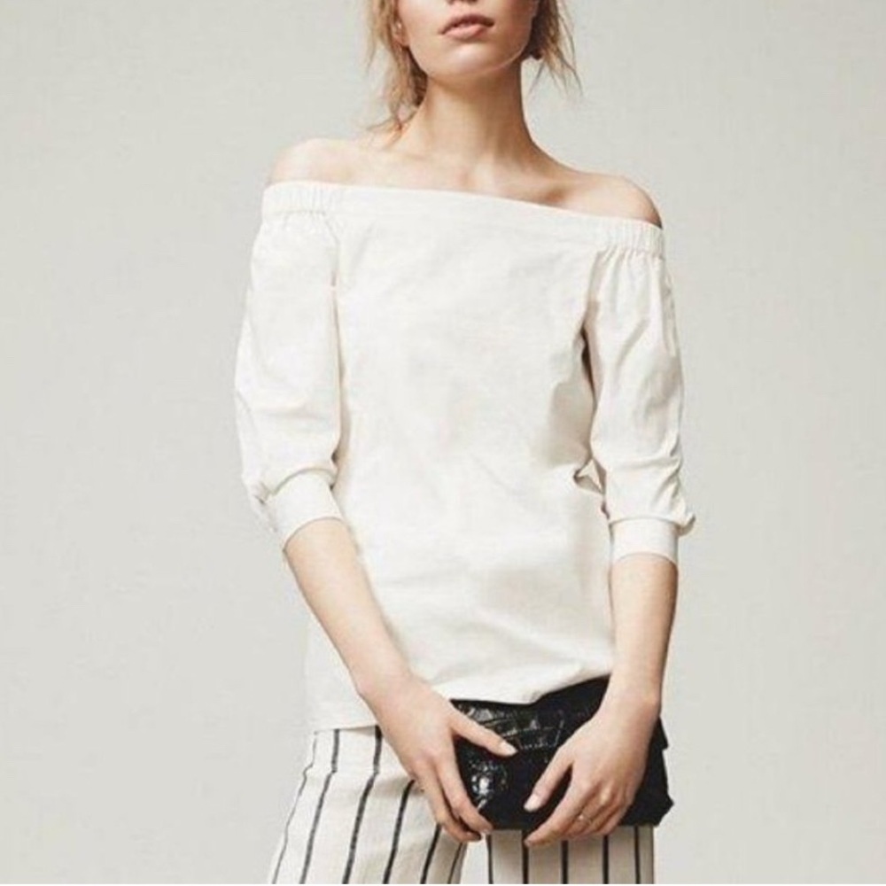 Theory Jocelyn light Poplin three-quarter length sleeve shirt size P